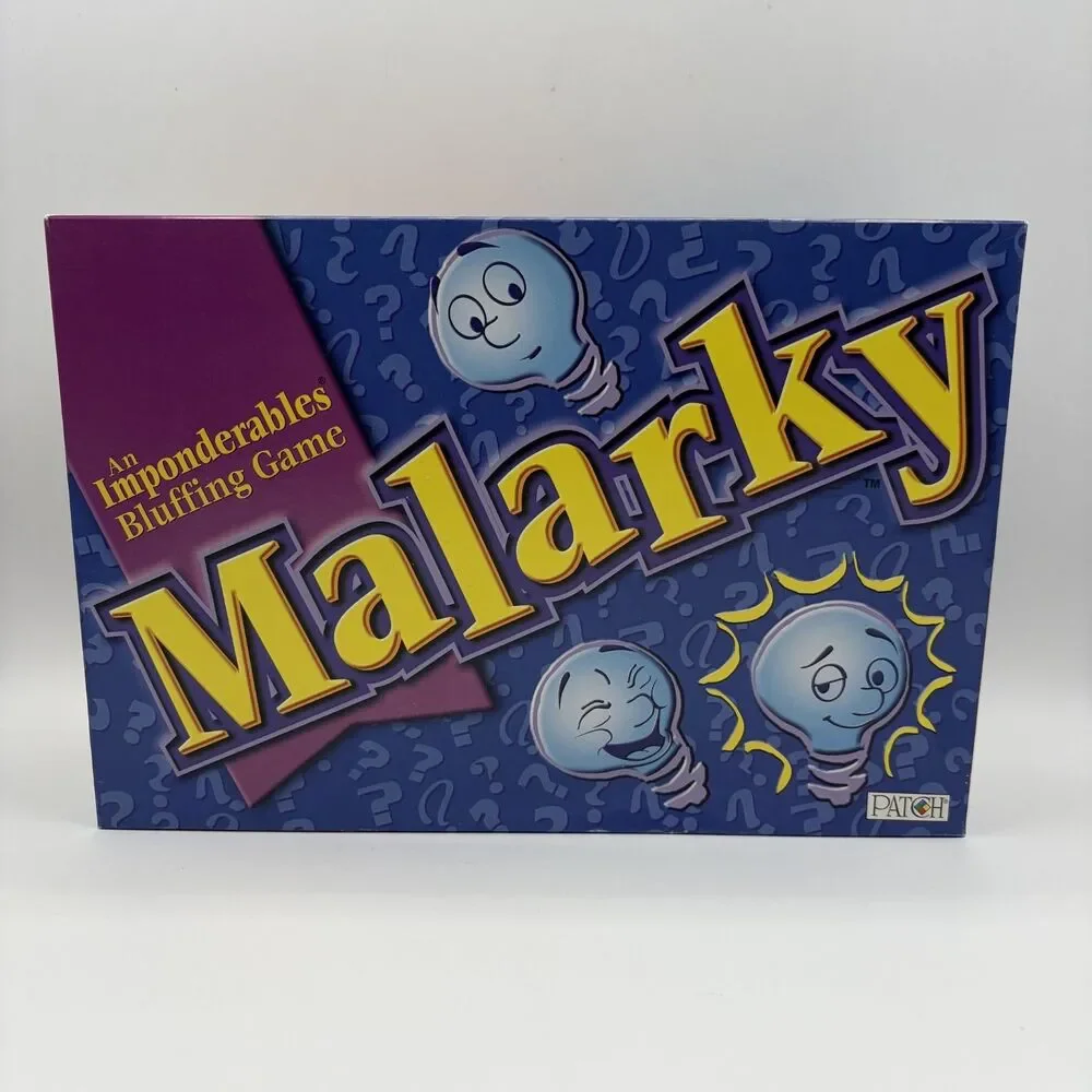 Malarky Bluffing Board Game 1998 Patch - Complete